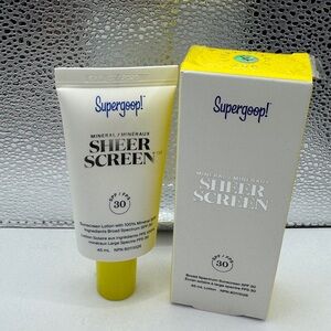 Supergoop! Sheer Screen SPF 30 - White and Yellow